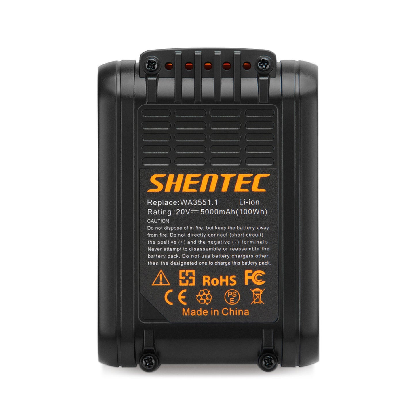 SHENTEC 2 X 20V 6Ah vervangingsaccu voor Worx WA3551.1 WA3553 WA3516 WA3572 WG259E.9 WG169E