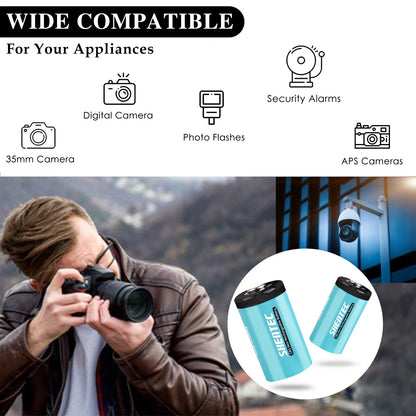 SHENTEC 20Stuks 1000mAh 3Volt CR-2 CR2 Lithiumbatterij Voor DR2R DLCR2 KCR2 CR17355