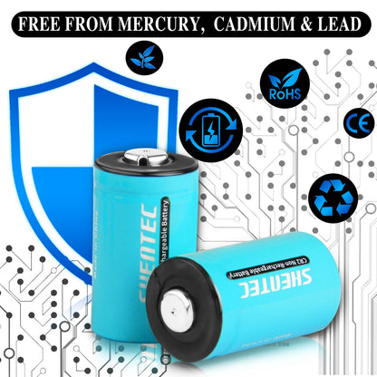 SHENTEC 20Stuks 1000mAh 3Volt CR-2 CR2 Lithiumbatterij Voor DR2R DLCR2 KCR2 CR17355