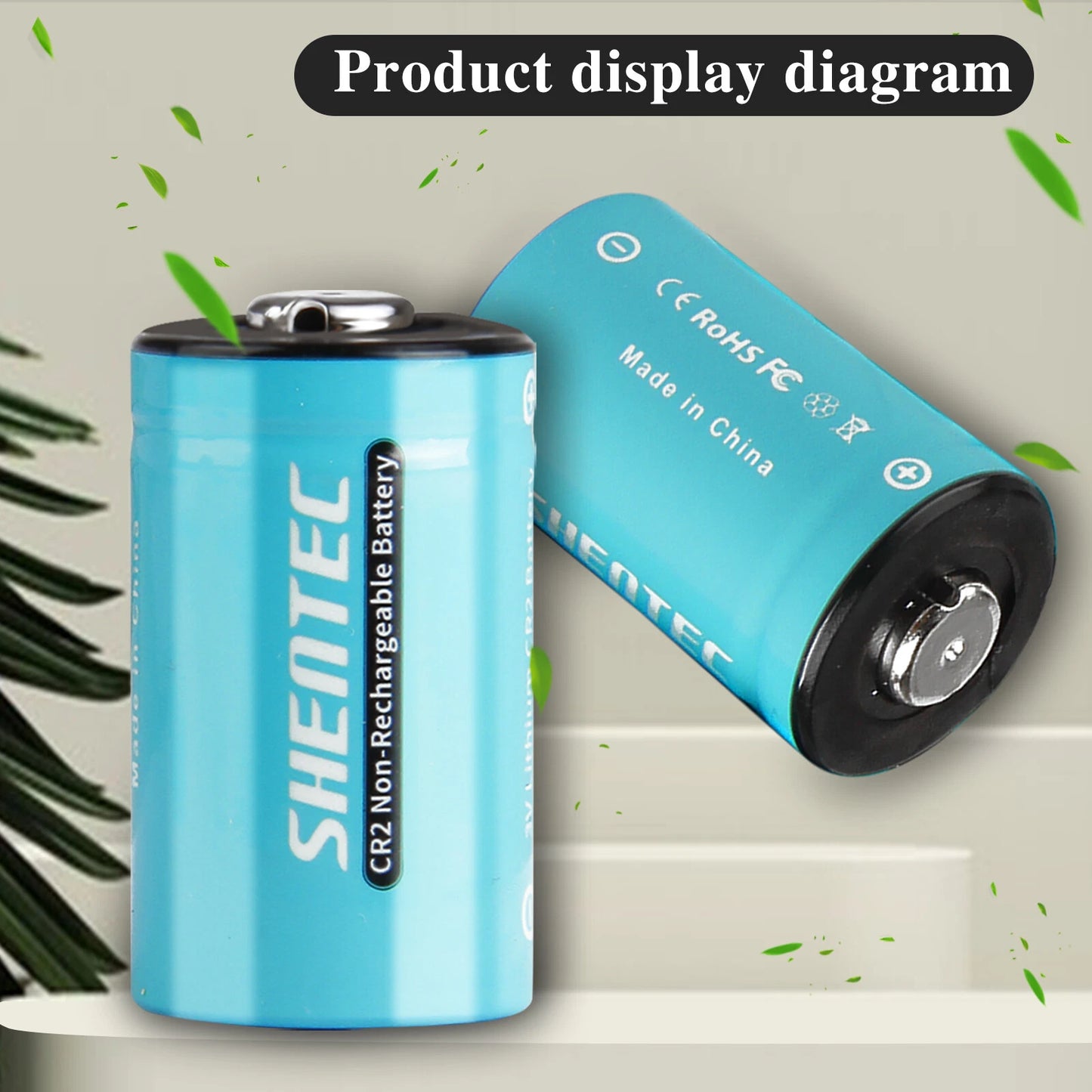 SHENTEC 20Stuks 1000mAh 3Volt CR-2 CR2 Lithiumbatterij Voor DR2R DLCR2 KCR2 CR17355