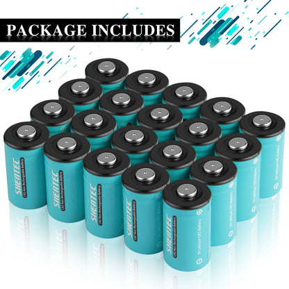 SHENTEC 20Stuks 1000mAh 3Volt CR-2 CR2 Lithiumbatterij Voor DR2R DLCR2 KCR2 CR17355