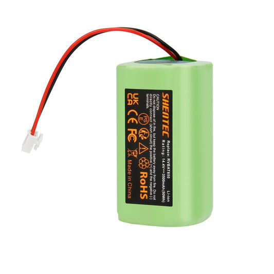 SHENTEC 3500mAh 14.8V Li-ion Batterij voor Ersatz RVBAT850 Shark Ion R75 R87 RV1001 RV2001