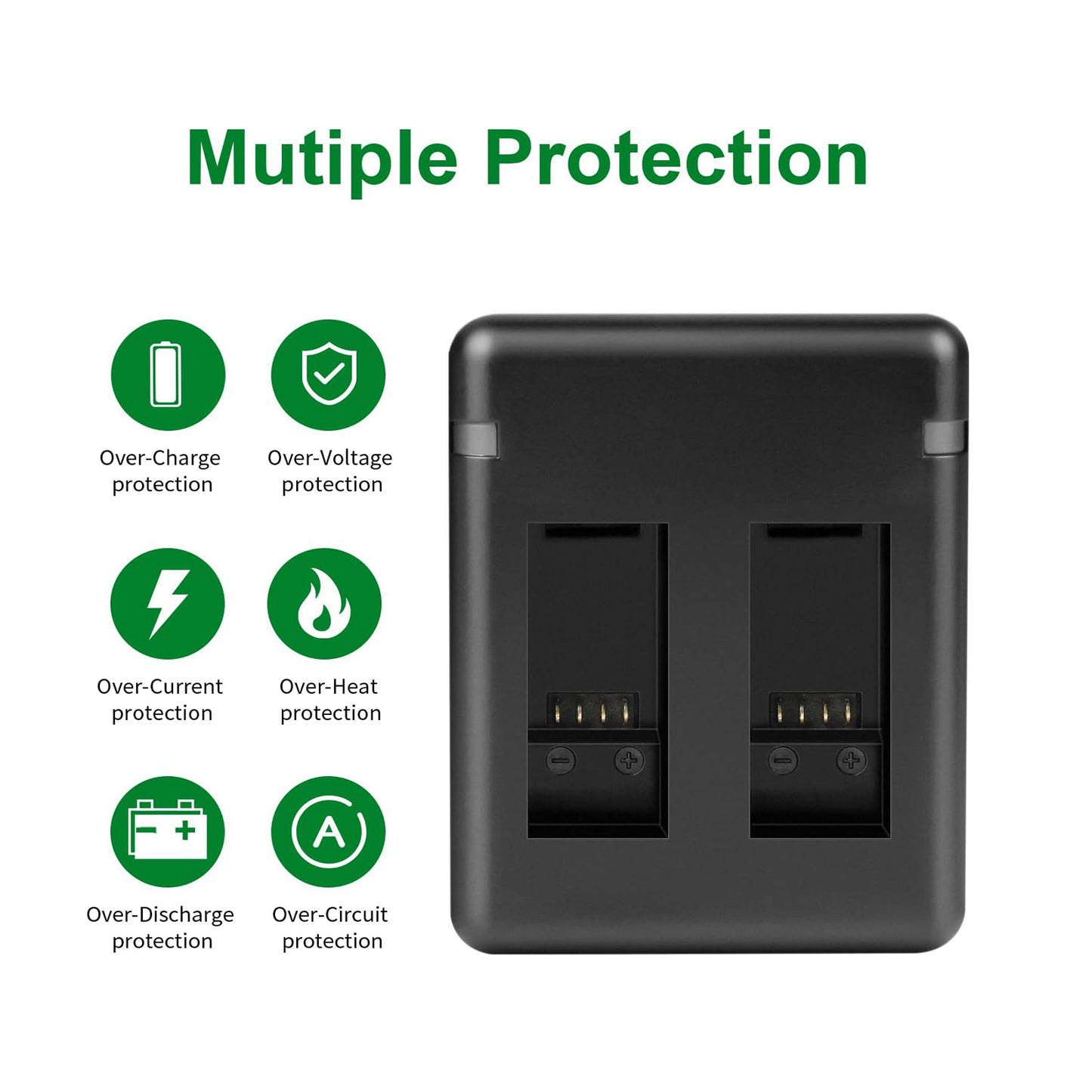 SHENTEC 2X 3.85V Batterij 2.0Ah Voor Insta 360 Ace Pro-001/Ace Pro/Ace + Dubbele Oplader