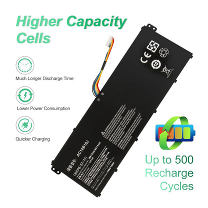 SHENTEC 11.4 V 36Wh batterij voor Acer Aspire AC14B18J AC14B8K AC14B3K