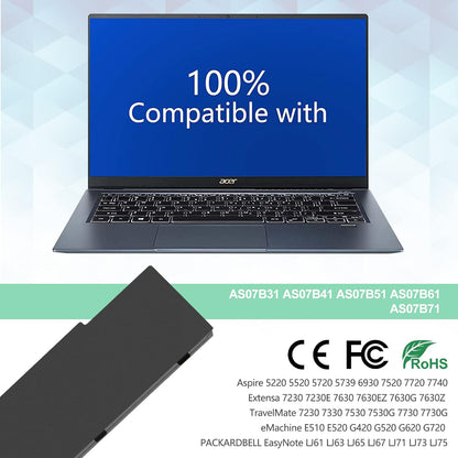 SHENTEC AS07B31 AS07B61 AS07B32 AS07B42 batterij voor Acer Aspire