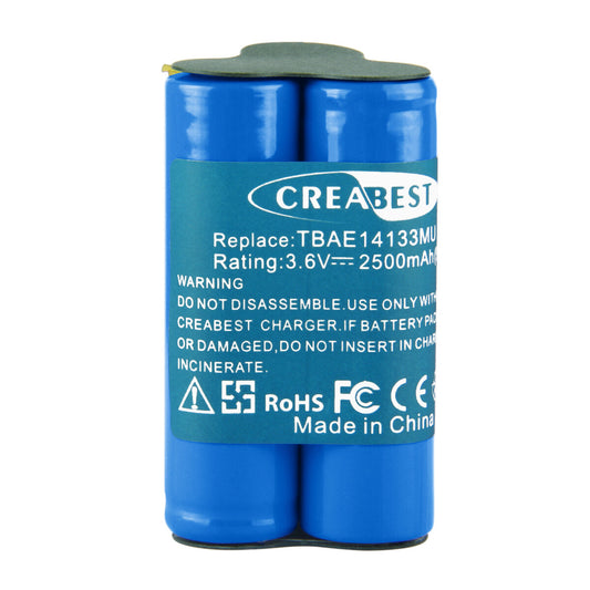 2.5Ah 3.6V Ni-MH Vervangingsbatterij voor AEG Electrolux Handstofzuiger Junior Type TBAE14133M