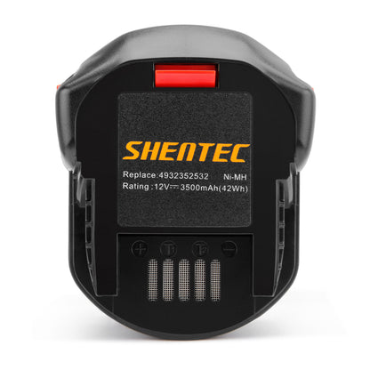 SHENTEC 12V 3.5AH Ni-MH Vervangende Batterij Voor AEG B1214G BS12G BS12X 4932352532 4932399697 4932399696