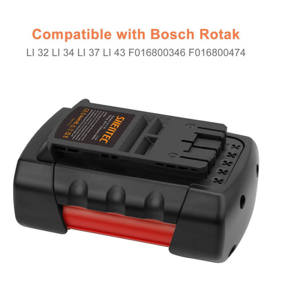 SHENTEC 36V 5aH Li-ion Vervangende Accu Voor Bosch Rotak 32 LI 34 LI 37 LI 43 LI Bosch 36V BAT810 BAT836 BAT840 D70771 2607336003