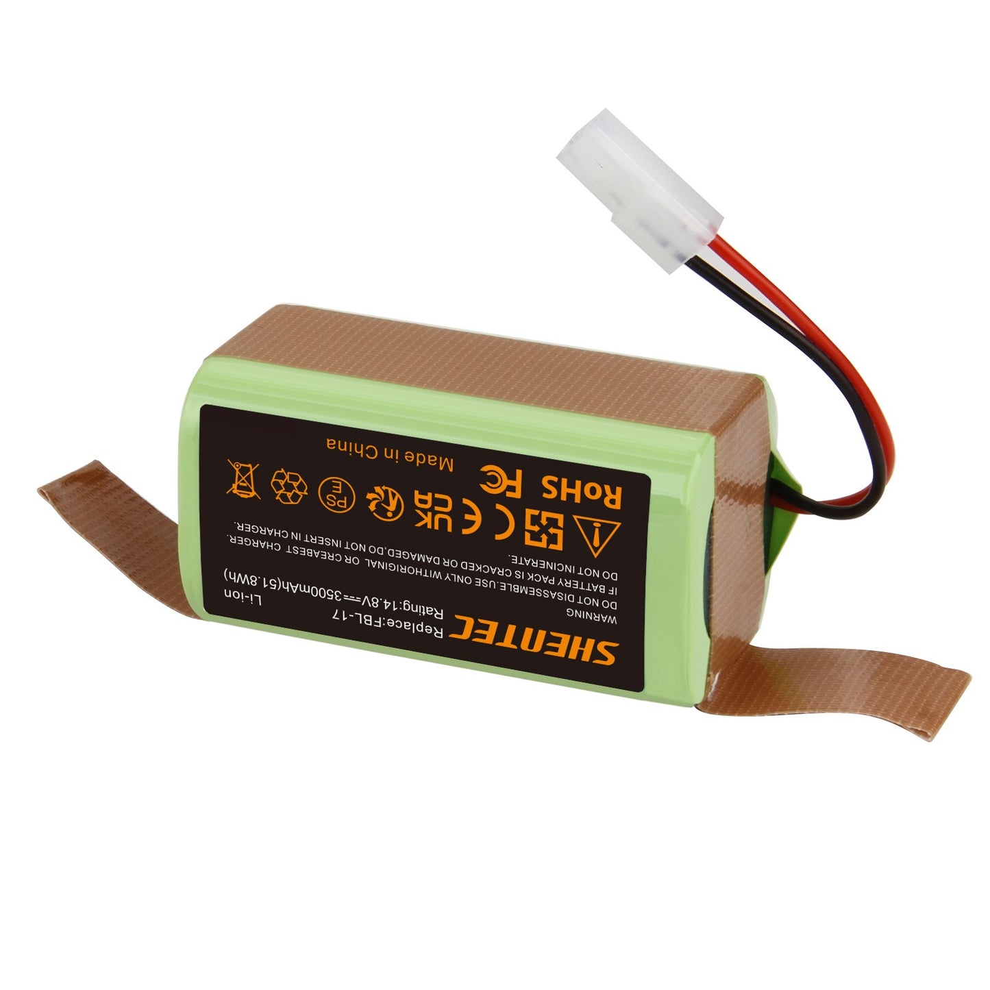SHENTEC 14.8V 3.5Ah accu voor Bissell EV675,2503, 2933, 2859, 3115, Bob Sweep WJ540011