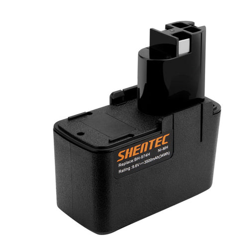 SHENTEC 9.6V 3500mAh Ni-MH-accu voor Bosch BAT001 BH-974N PSR GSR GSB PSB GBM 9.6VES-2