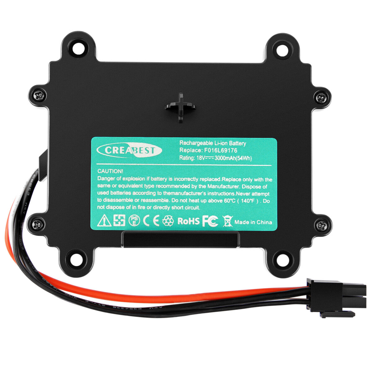SHENTEC 3.0Ah 18V LI-ION ACCU VOOR BOSCH INDEGO F016L69176 F016104898 5INR19/66 S+400