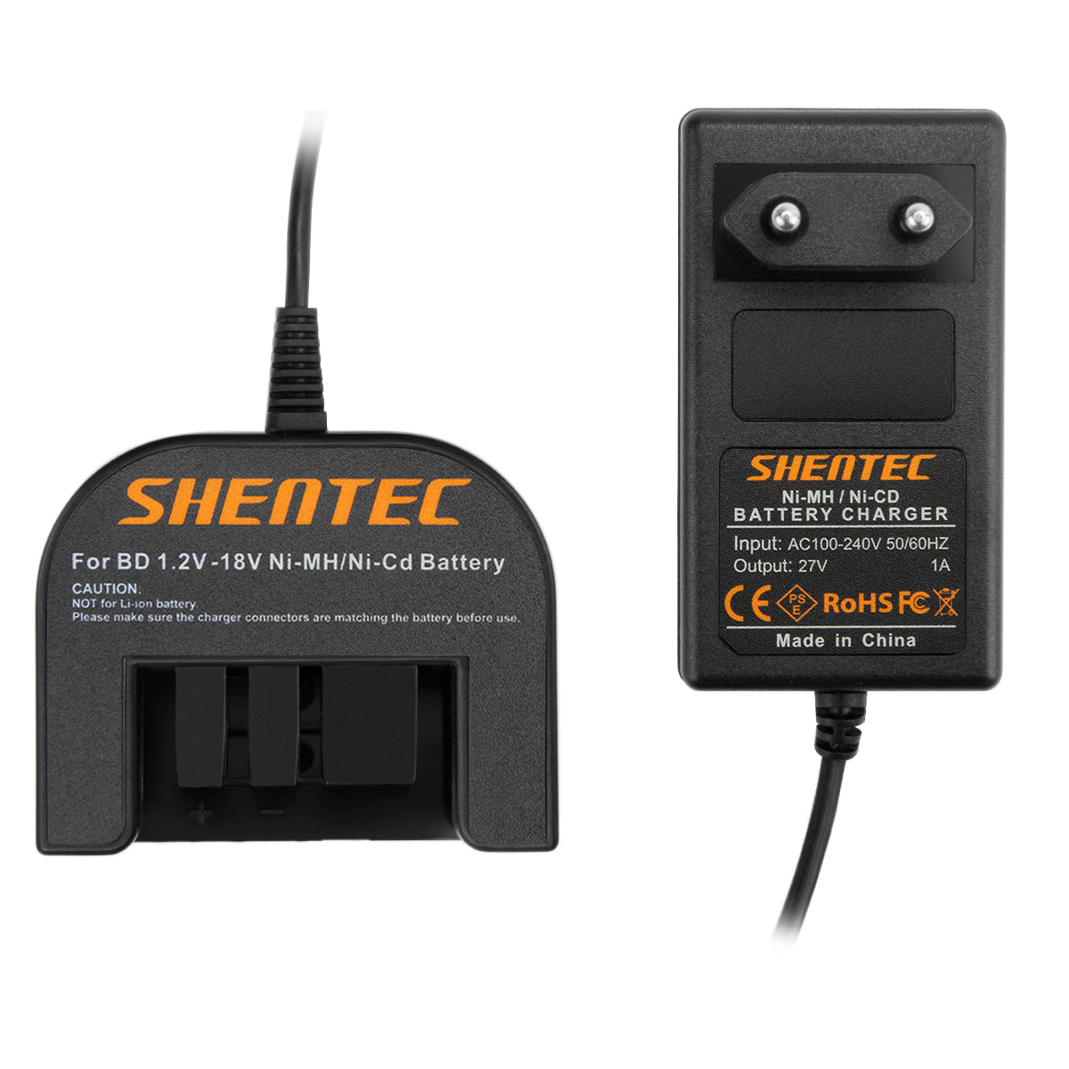 SHENTEC 9.6V-18V NI-MH BATTERIJLADER VOOR Black Decker A12 A1712 FSB12 HPB12 B-8315 FS120B