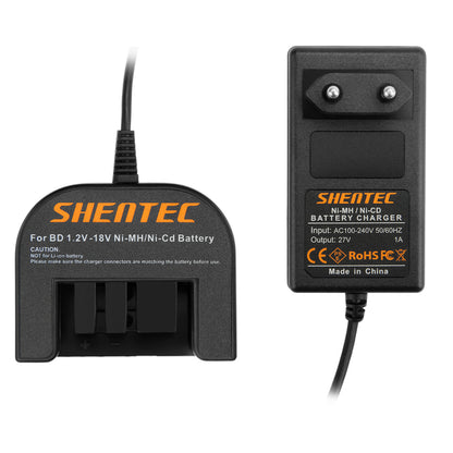 SHENTEC 9.6V-18V NI-MH BATTERIJLADER VOOR Black Decker A12 A1712 FSB12 HPB12 B-8315 FS120B