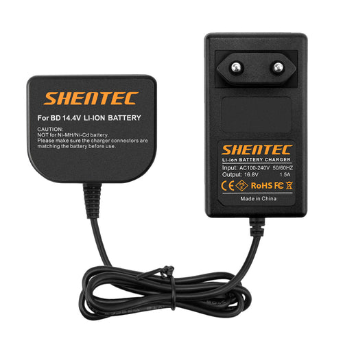 SHENTEC 14.4V Li-ion acculader voor Black&Decker BL1314 LB16 ASL148KB LDX120C LST220