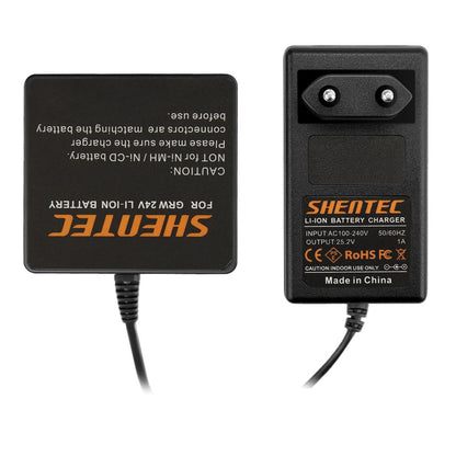 SHENTEC 24V lithiumbatterijlader voor GreenWorks G-24 29807 29322 29852 29837 29842