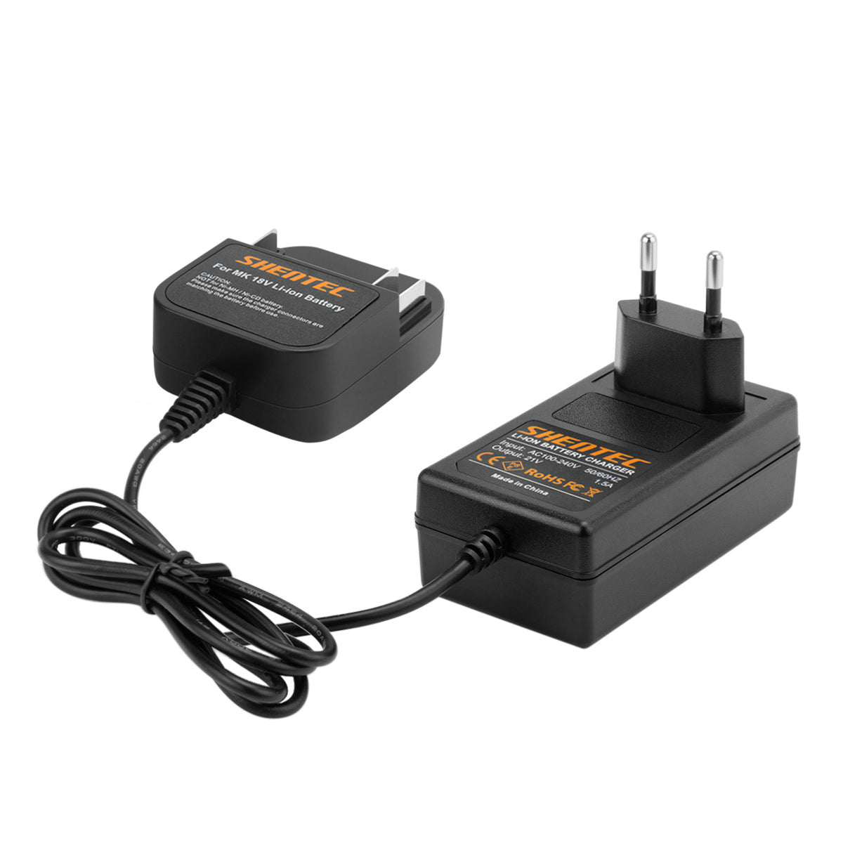 SHENTEC Li-ion batterijlader voor Makita BL1830 LXT400 BL1815 BL1840 194205-3 BL1850