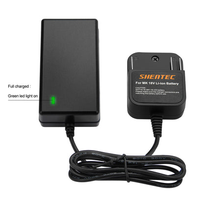 SHENTEC Li-ion batterijlader voor Makita BL1830 LXT400 BL1815 BL1840 194205-3 BL1850