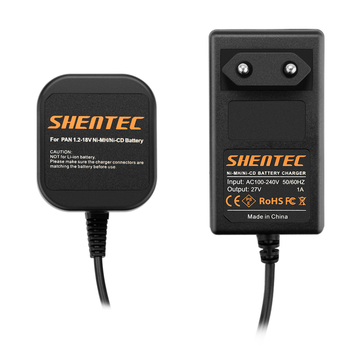 SHENTEC acculader voor Panasonic 7,2V-18V Ni-MH/Ni-Cd-batterijen EY9106B EY9200 EY9001 EY9005B