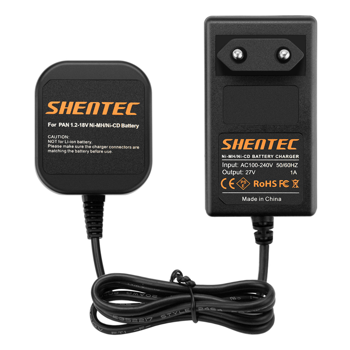 SHENTEC acculader voor Panasonic 7,2V-18V Ni-MH/Ni-Cd-batterijen EY9106B EY9200 EY9001 EY9005B