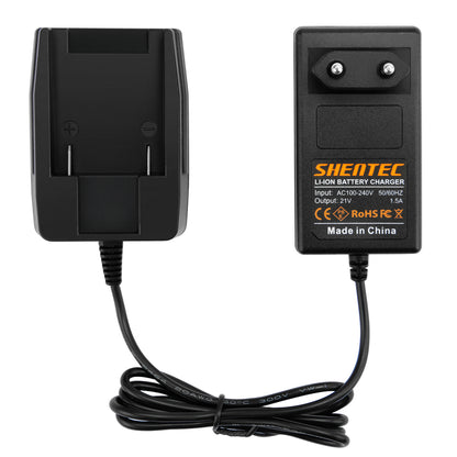 SHENTEC 18V Li-ion acculader voor Worx WA3575 WA3525 WA3520 WA3512 WG153 WG154 WG165