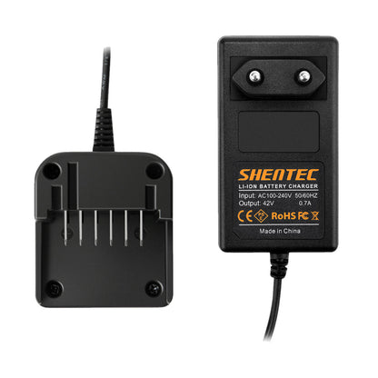 SHENTEC 36V Li-ion batterijlader voor Worx WA3734 WA3536 WG268E WG568E WG168E WG368E WG776E