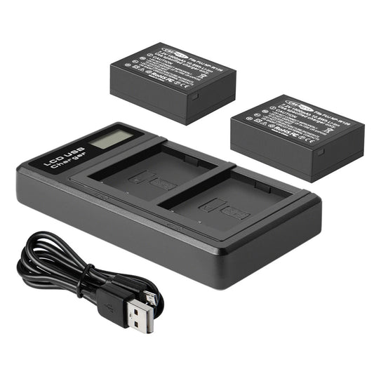 2x NP-W126 W126S Batterij+Lader voor Fujifilm Fuji X-E1 X-E2 X-E2S X-T10 X-T20