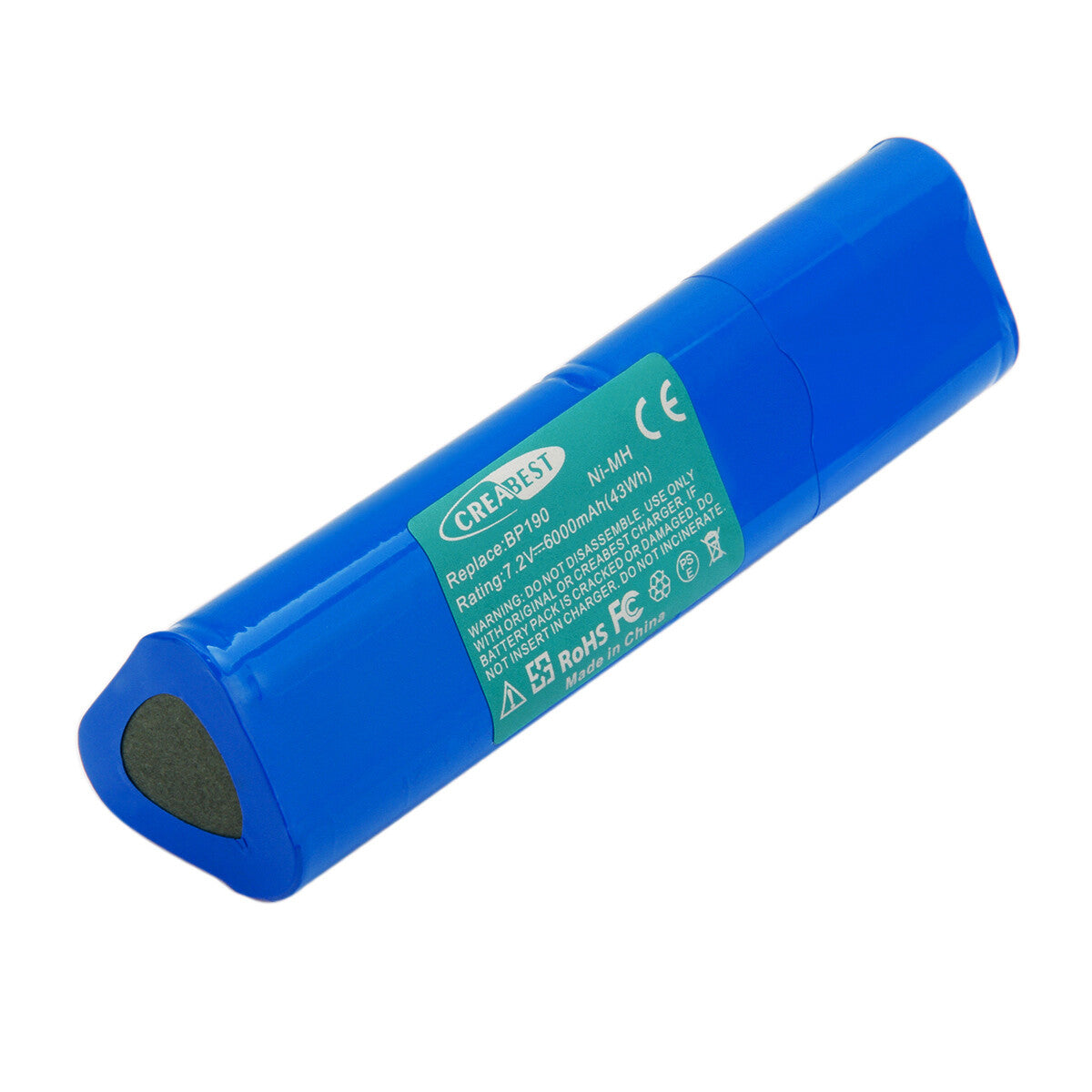 7,2V 6Ah Ni-MH vervangende batterij voor Fluke BP190 B11432 Scopemeter 192 192B 196 196B 196C