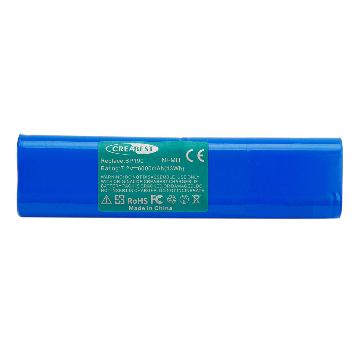 7,2V 6Ah Ni-MH vervangende batterij voor Fluke BP190 B11432 Scopemeter 192 192B 196 196B 196C
