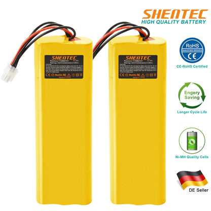 SHENTEC 2X 4000MAH 18V NI-MH BATTERIJ VOOR HUSQVARNA AUTOMOBIL 210C 220AC 230ACX G2 2004-2006
