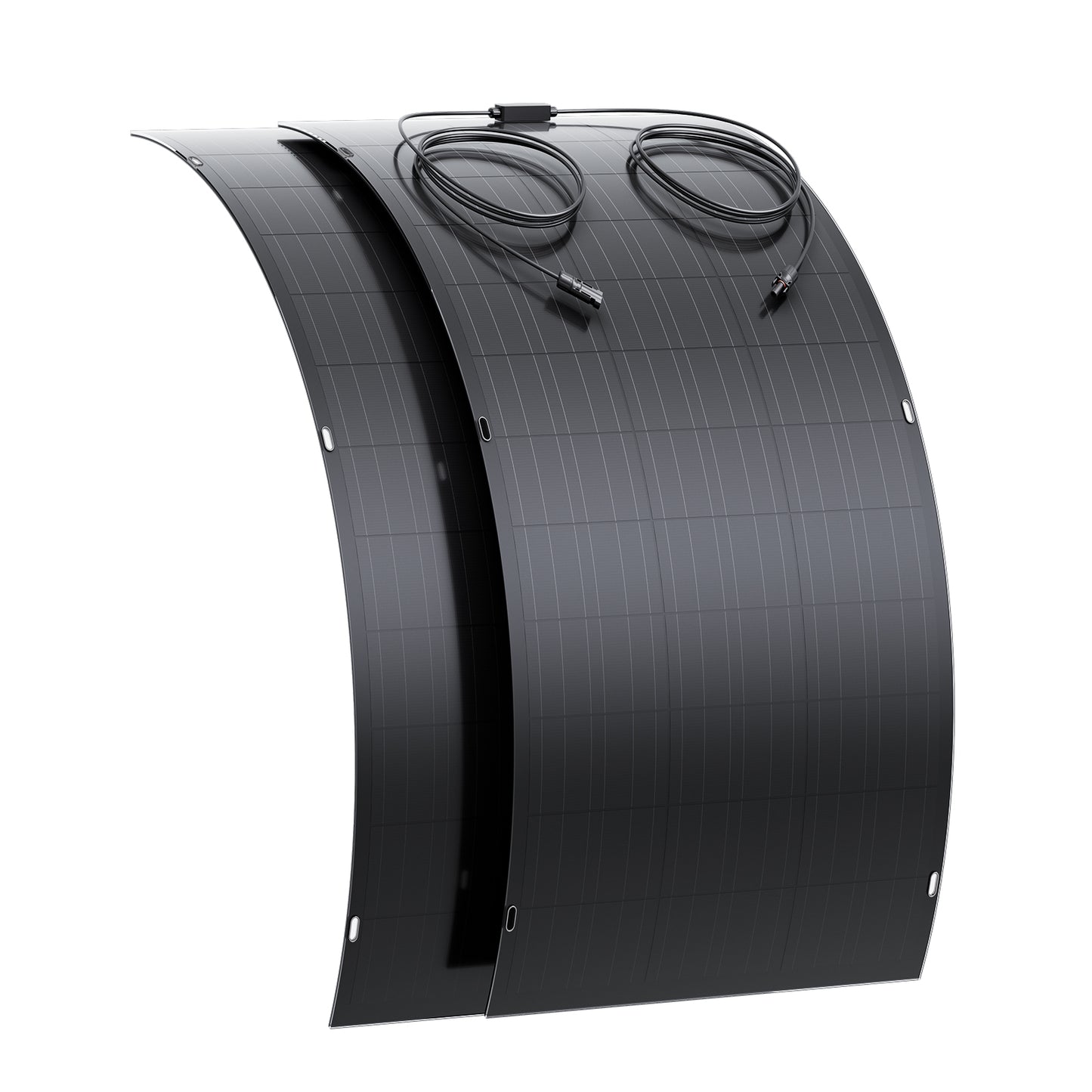 240W Flexibele Zonnepaneelset, 2 x 120 W flexibele zonnecellenmodule, IP67 voor balkon, camper, auto, schuur, dak, boot, off-grid