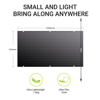 240W Flexibele Zonnepaneelset, 2 x 120 W flexibele zonnecellenmodule, IP67 voor balkon, camper, auto, schuur, dak, boot, off-grid