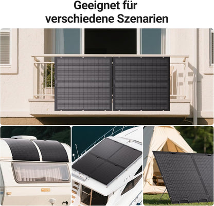 960W Flexibele Zonnepaneelkit, 4 x 240 W flexibele zonnepanelen, IP67, fotovoltaïsche off-grid zonnecellen, voor camper, auto, schuur, dak, boot, balkon