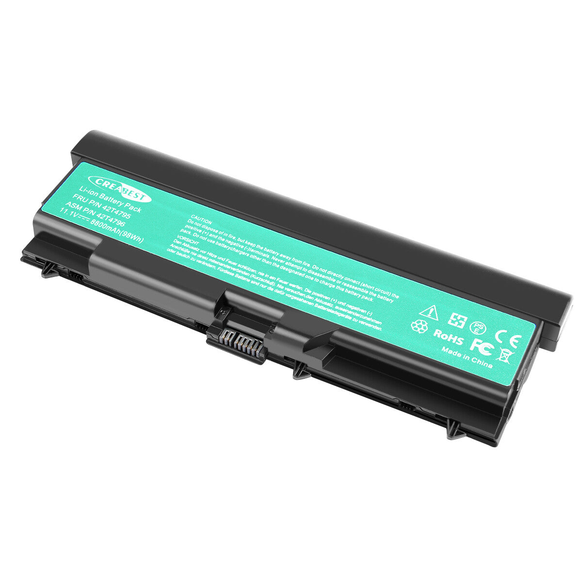 98Wh 42T4235 42T4702 8800mAh vervangende batterij voor Lenovo ThinkPad T510 T520 T410 SL410 SL510