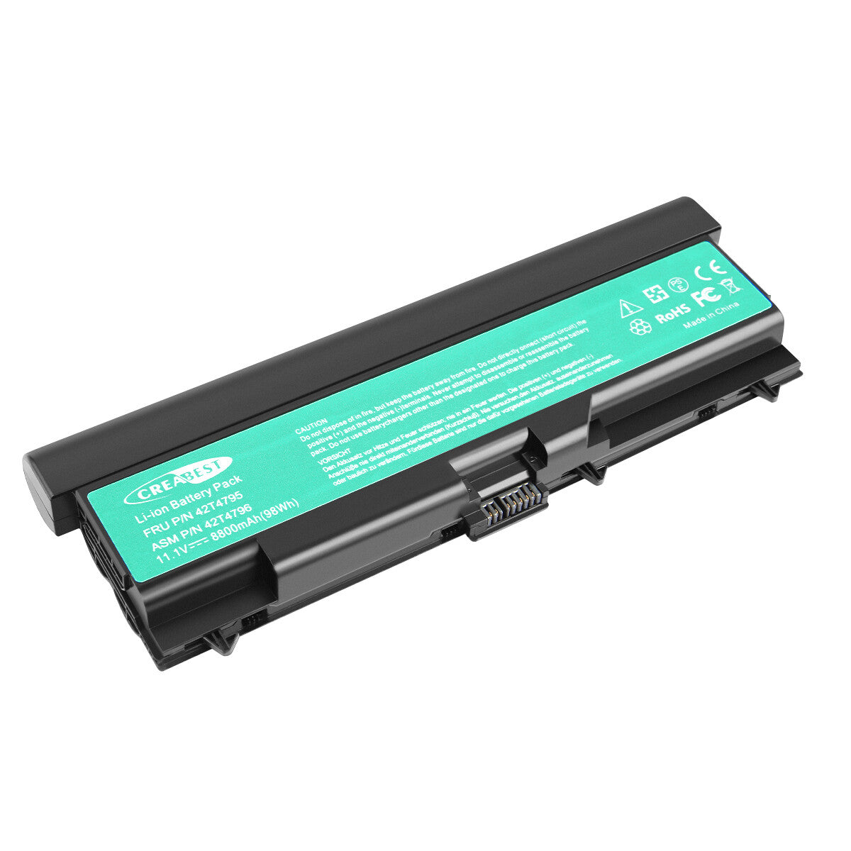 98Wh 42T4235 42T4702 8800mAh vervangende batterij voor Lenovo ThinkPad T510 T520 T410 SL410 SL510