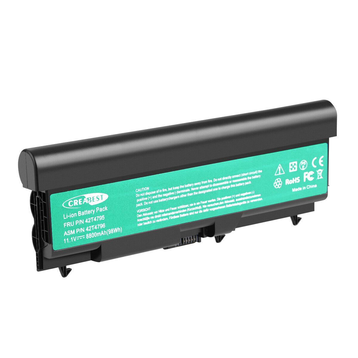 98Wh 42T4235 42T4702 8800mAh vervangende batterij voor Lenovo ThinkPad T510 T520 T410 SL410 SL510