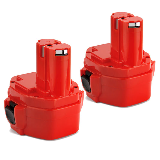 SHENTEC 2x accu 14.4V 4.0AH voor Makita 1420 1433 1435 PA14 1434 JR140D 193158-3