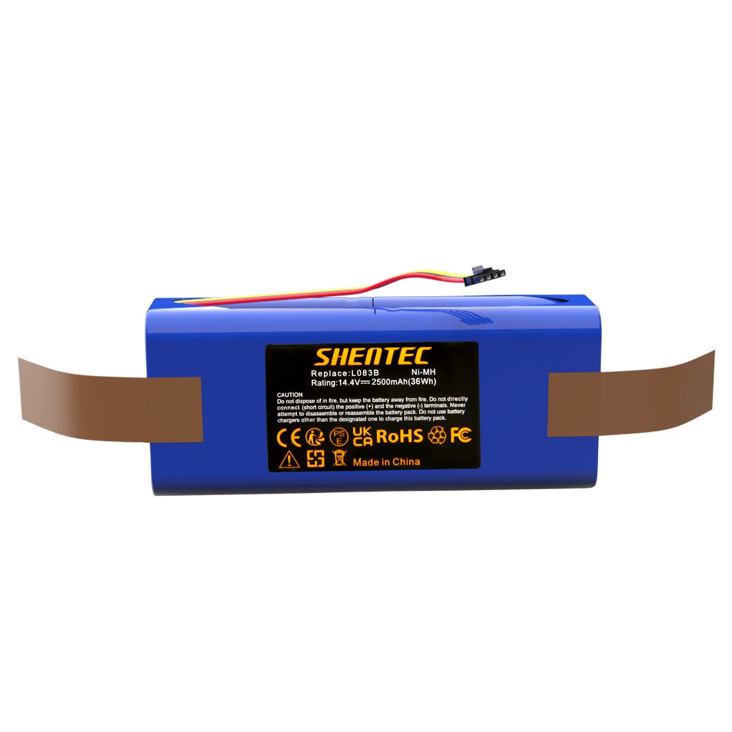 SHENTEC 2.5Ah 14.4V Ni-MH accu voor Midea R1-L081A, R1-L083B, R1-L085B vervangt L083b