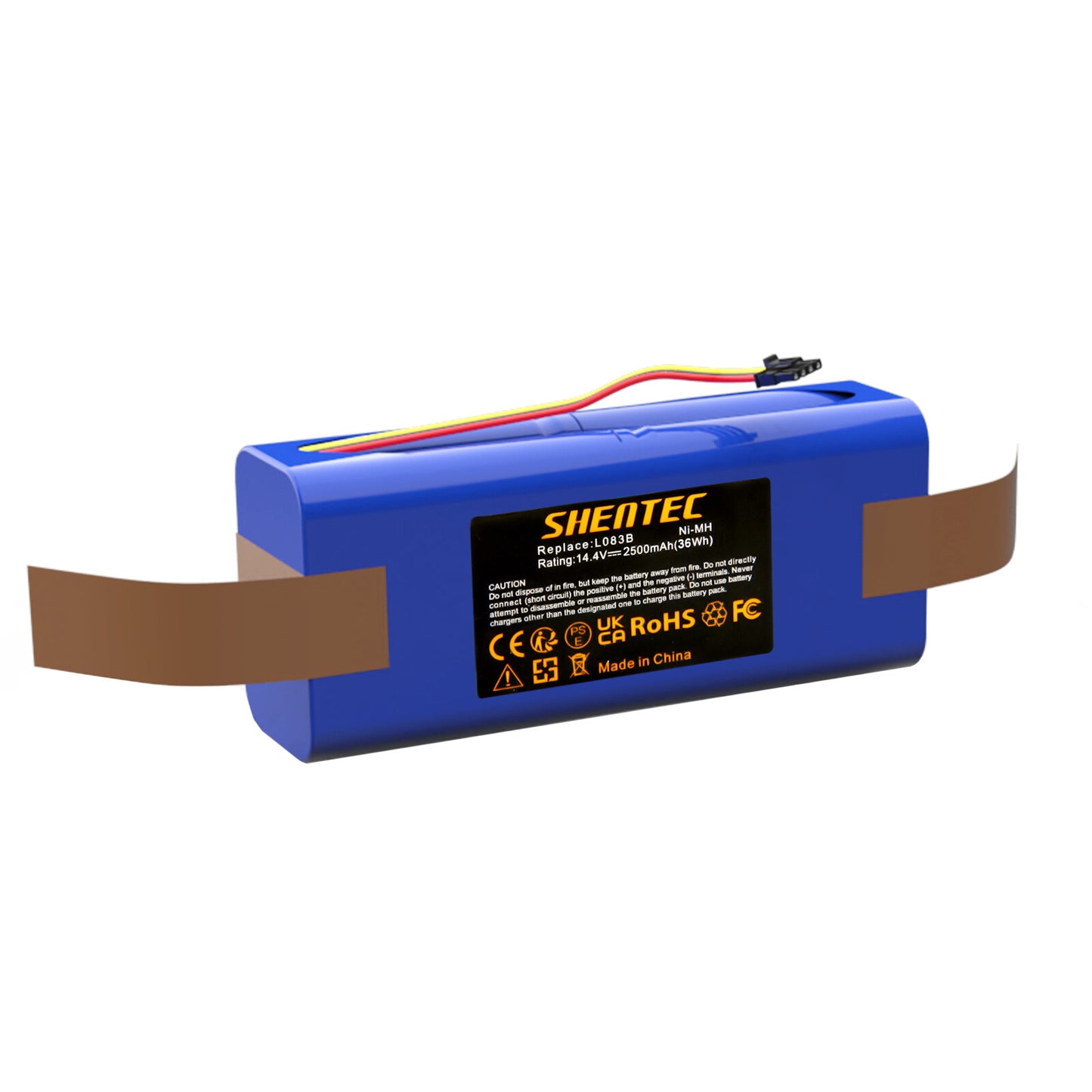 SHENTEC 2.5Ah 14.4V Ni-MH accu voor Midea R1-L081A, R1-L083B, R1-L085B vervangt L083b