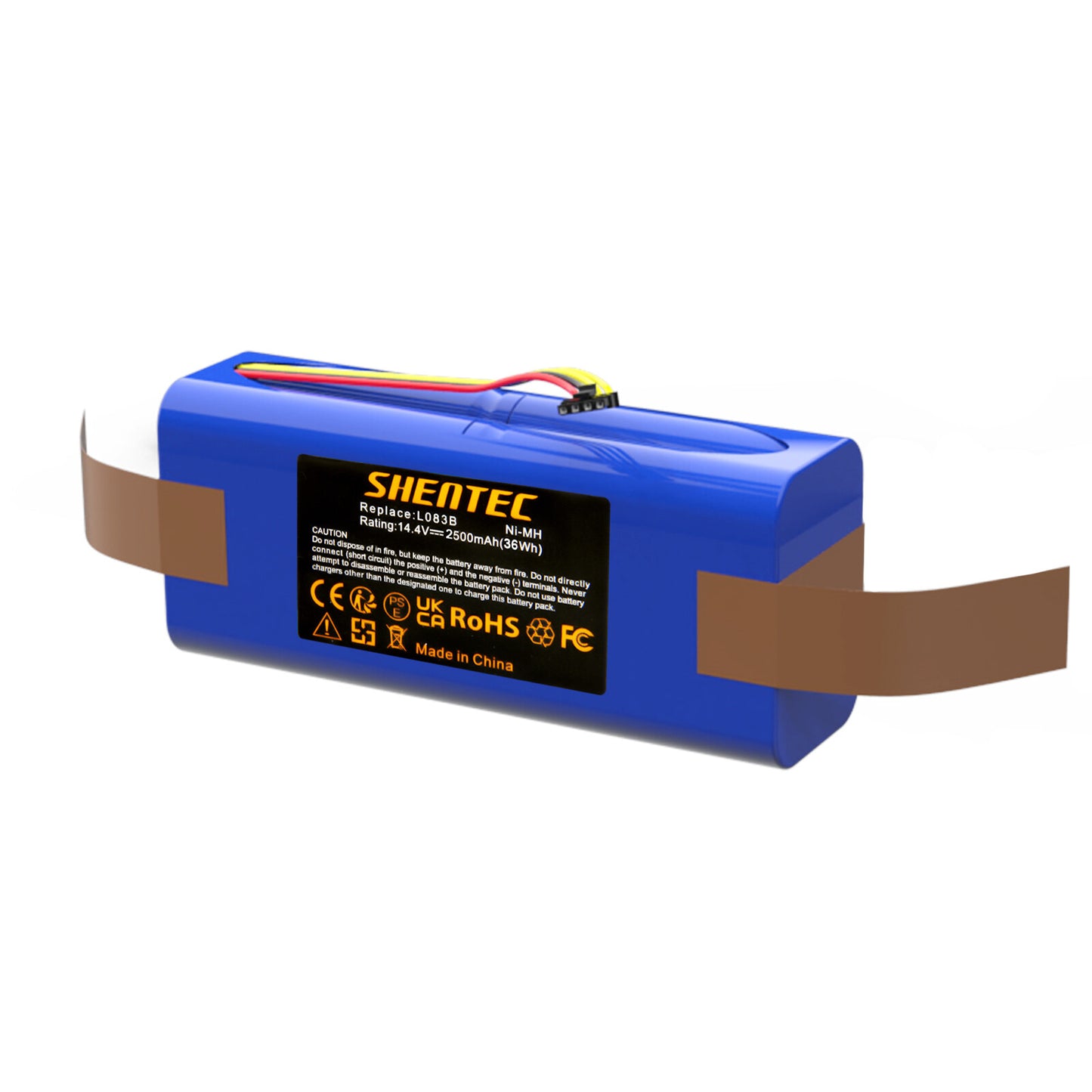 SHENTEC 2.5Ah 14.4V Ni-MH accu voor Midea R1-L081A, R1-L083B, R1-L085B vervangt L083b