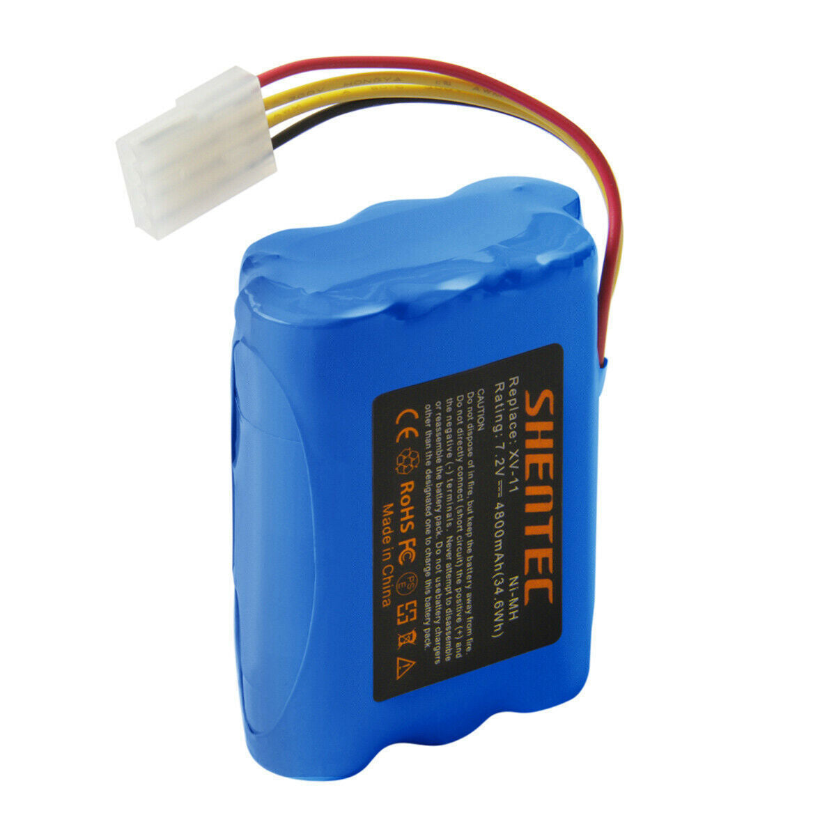 SHENTEC 4800mAh 7.2V Vervangende accu voor Neato XV-11 XV-12 XV-14 XV-15 XV-21 XV-25 205-0001