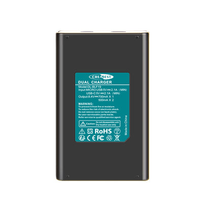 2x DMW-BLF19-batterij en LCD-lader voor Panasonic Lumix GH3 GH4 GH5 GH5M2 GH5S G9