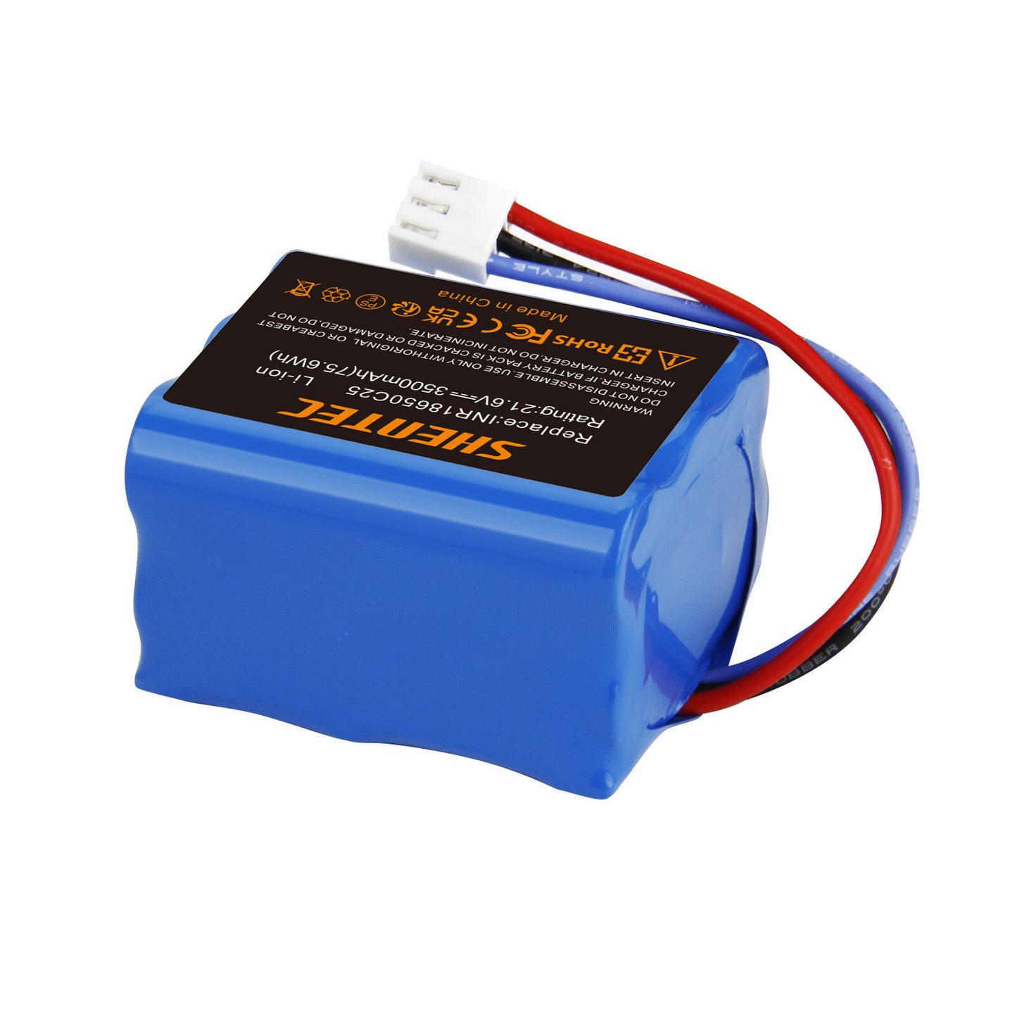 SHENTEC 2x3.5Ah 21,6V Li-ion-accu voor Philips FC6721/01 FC6722/01 FC6723 FC6726 FC6729