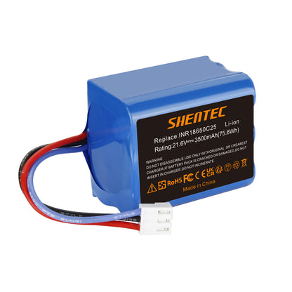 SHENTEC 2x3.5Ah 21,6V Li-ion-accu voor Philips FC6721/01 FC6722/01 FC6723 FC6726 FC6729
