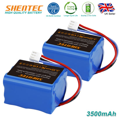 SHENTEC 2x3.5Ah 21,6V Li-ion-accu voor Philips FC6721/01 FC6722/01 FC6723 FC6726 FC6729