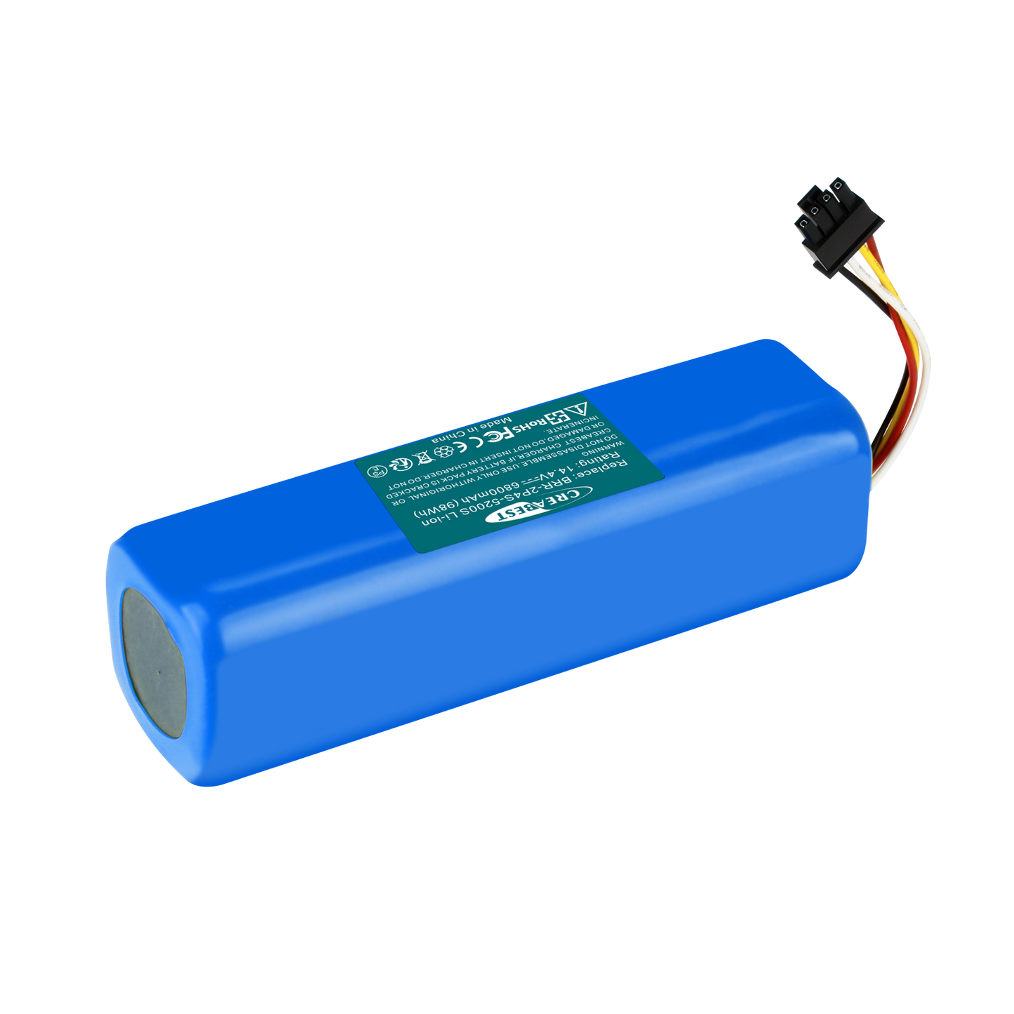 SHENTEC 14.4V 6800nAh BRR-2P4S-5200S Li-ion Vervangingsbatterij Voor Xiaomi Roborock T4 T6 T7 Mijia S7