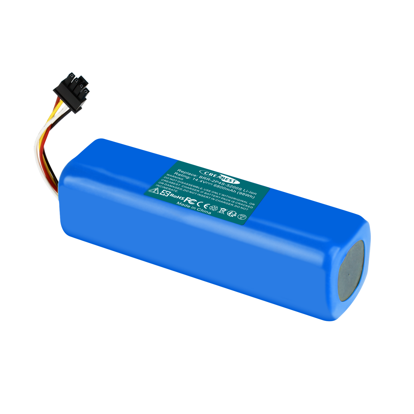 SHENTEC 14.4V 6800nAh BRR-2P4S-5200S Li-ion Vervangingsbatterij Voor Xiaomi Roborock T4 T6 T7 Mijia S7