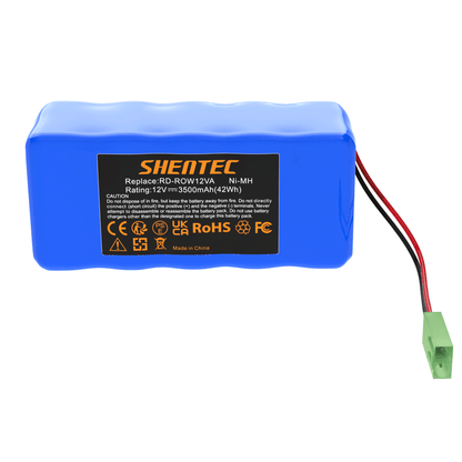 SHENTEC 3.5Ah 12V vervangende accu voor RD-ROW12VA voor Rowenta RH846301 RS-Rh5488 RH846501