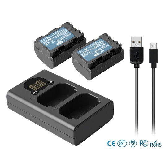 2x NP-FZ100 Batterij & Lader Voor Sony Alpha A6600 A9R A9S A7 III A7R III A7R IV