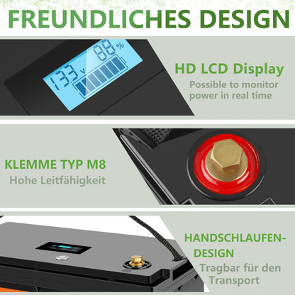 SHENTEC 12/24V 100/150/200/300Ah LiFePO4-accu met BMS voor zonneboot, off-grid RV