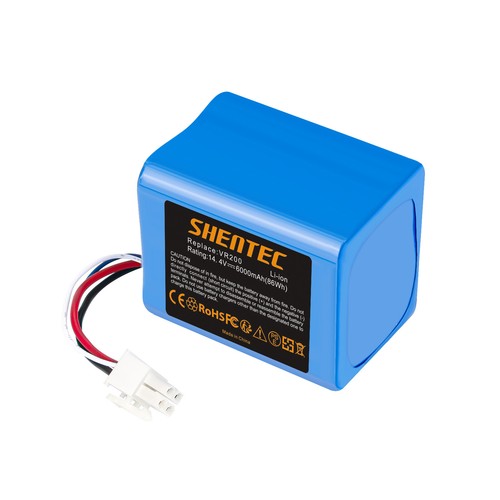 SHENTEC 6000mAh 14.4V Li-ion Accu Voor Vorwerk Kobold VR200 20884-1 4NCR18650P2-C001A